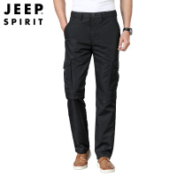 JEEP SPIRIT男士休闲速干裤夏季薄款宽松直筒工装多口袋大码运动户外百搭休闲裤