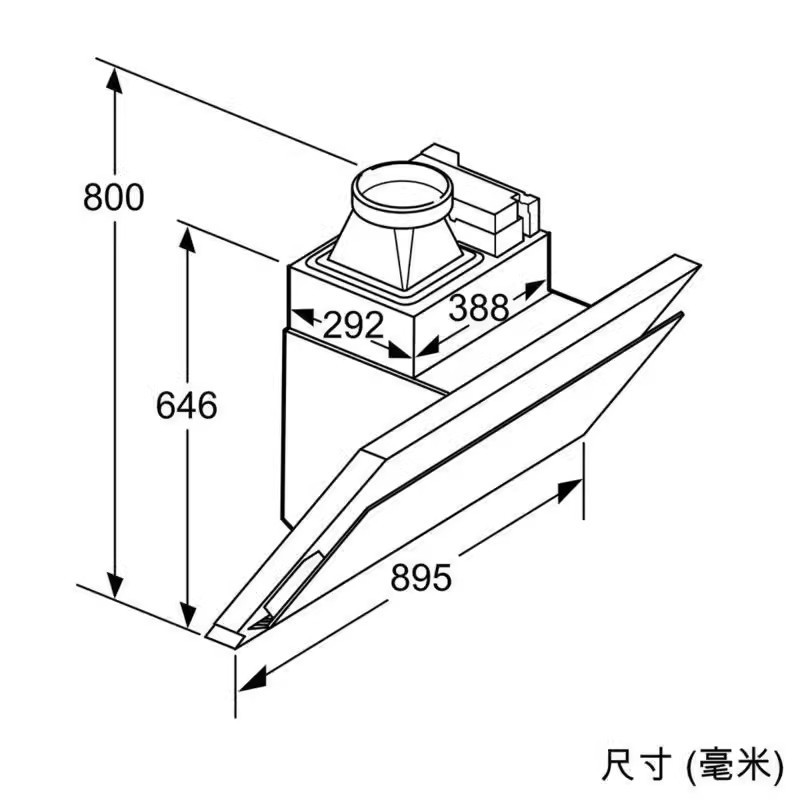 西门子 LS68FK969W 侧吸式油烟机蒸饭柜高清大图
