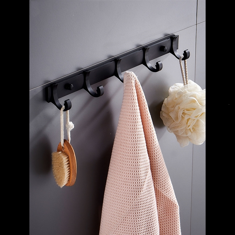 黑色北欧太空铝排钩挂钩古达挂衣钩衣帽钩墙上毛巾勾挂衣架挂架凉衣服