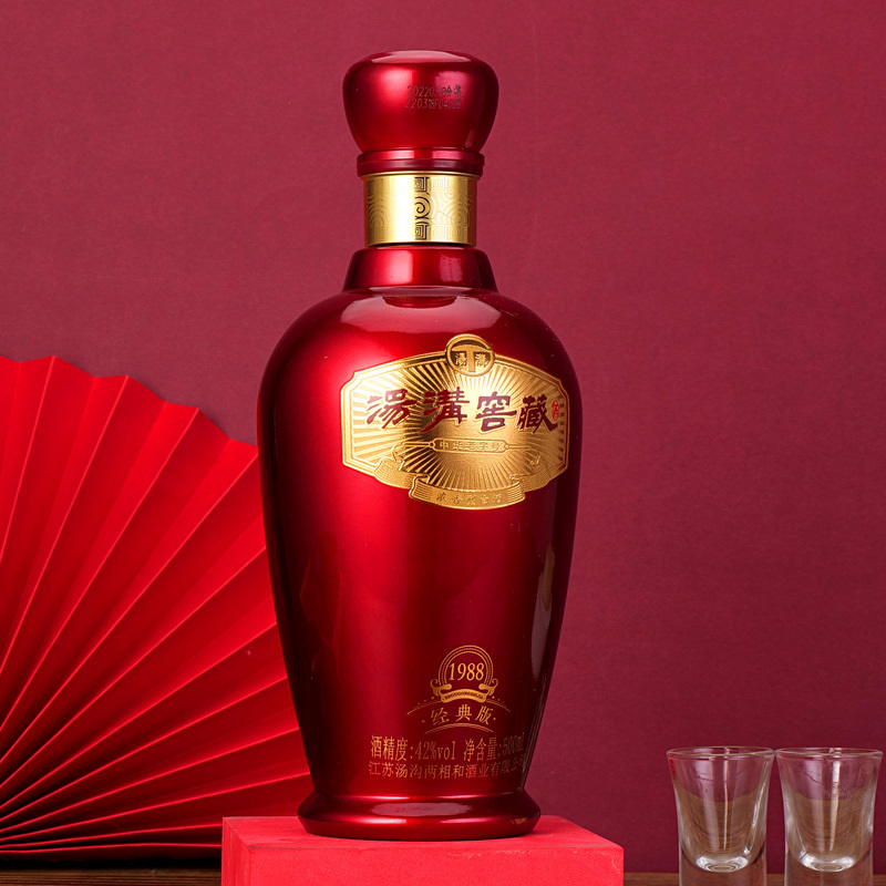 汤沟酒 窖藏1988经典版 42度500ml 浓香型 白酒 500ml 单瓶装