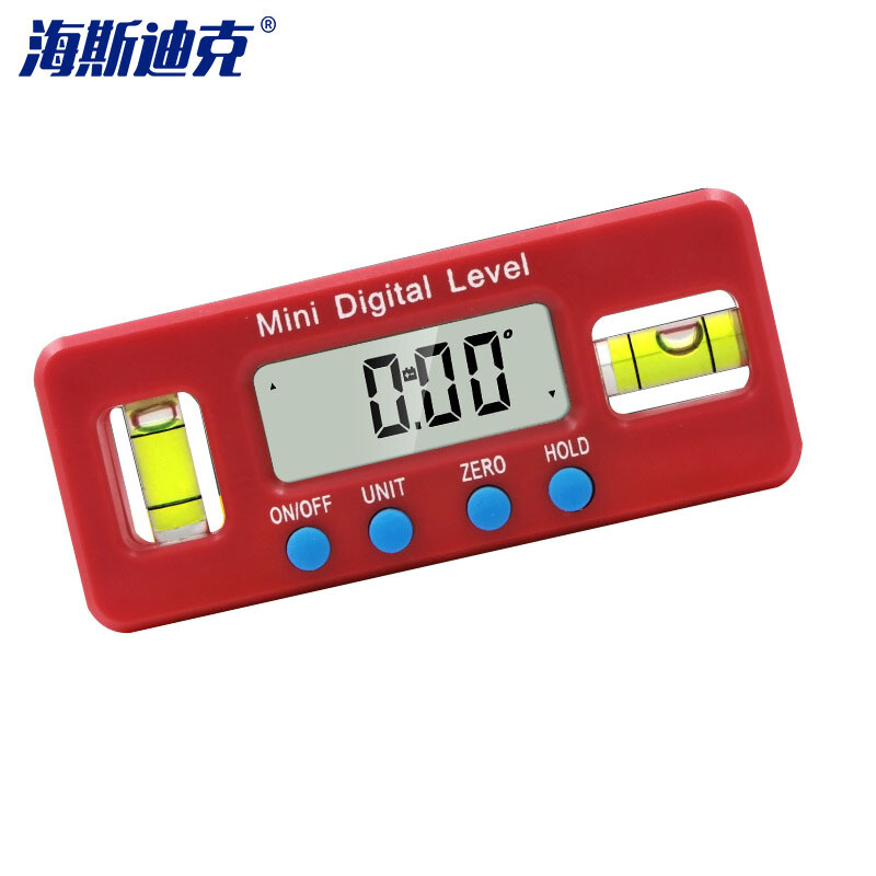 海斯迪克 gnjz-5009迷你电子数显水平仪 数显水平尺 100mm强磁水平尺 倾角仪角度尺量具