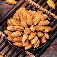 [第二件减5元]比比赞巴旦木[奶香味]250g坚果仁原味扁桃仁零食干果类小吃休闲食品盐焗巴坦木