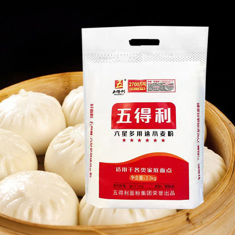 五得利小麦粉六星多用途面粉包子饺子馒头2.5kg高清大图
