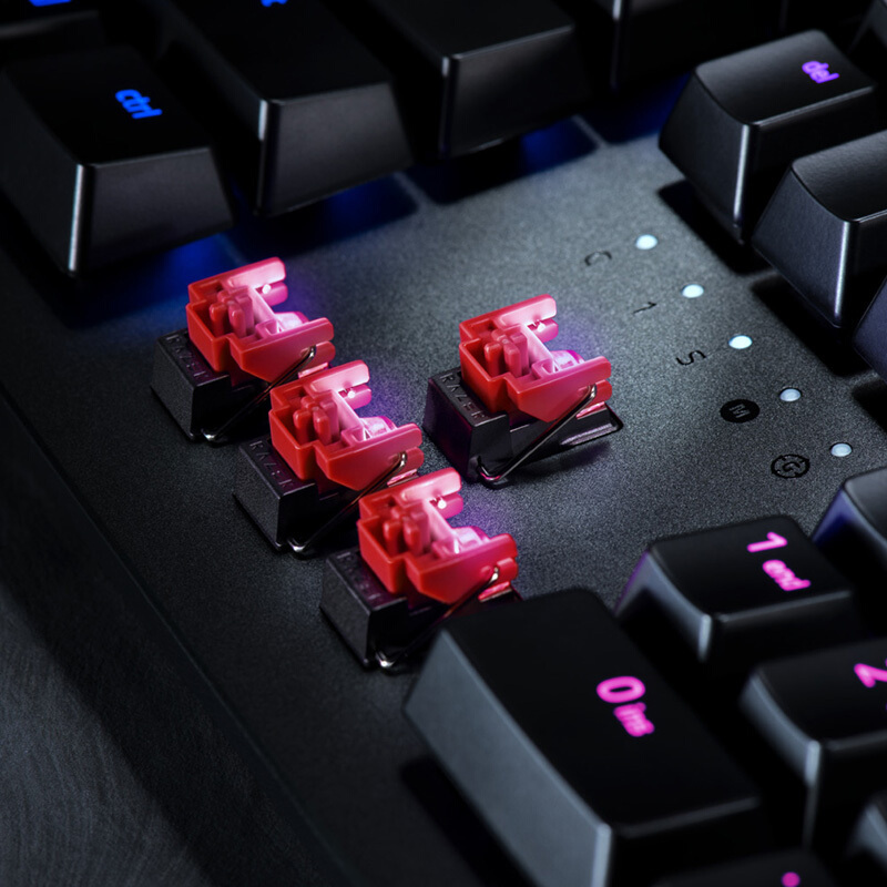 雷蛇 Razer 猎魂光蛛竞技版 线性光轴 机械键盘 有线键盘 游戏键盘 87键 RGB幻彩 电竞
