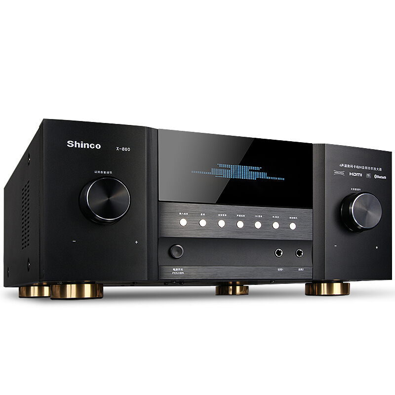 新科 (Shinco) X-800 家庭影院5.1功放机 蓝牙HDMI同轴光纤4K/3D解码功率放大器