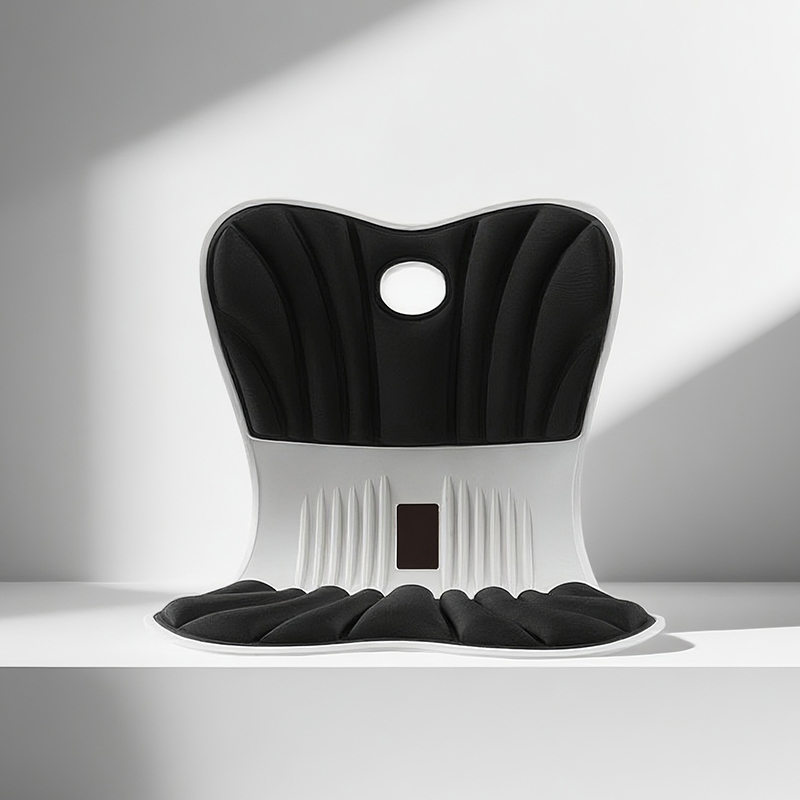 伴公式B1267人体工学一体式坐靠垫120斤以下 黑色高清大图