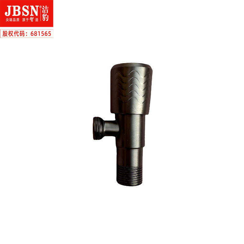 洁豹水暖不锈钢枪灰色三角阀JB599（单位：个）高清大图