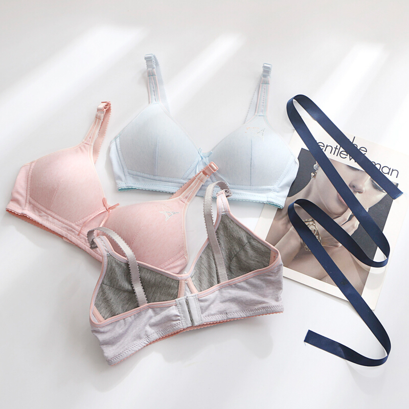 学生无钢圈内衣套装女少女初中高中生文胸育期1819岁1617岁