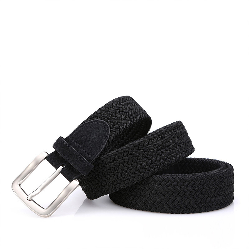 七匹狼septwolves七匹狼男腰带帆布针扣休闲男士皮带编制腰带