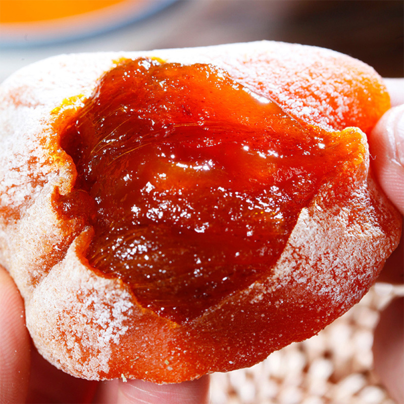 柿柿红富平柿饼好柿连连礼盒1000g*1盒流心霜降吊柿饼子农家自制富平柿饼官方正品高清大图