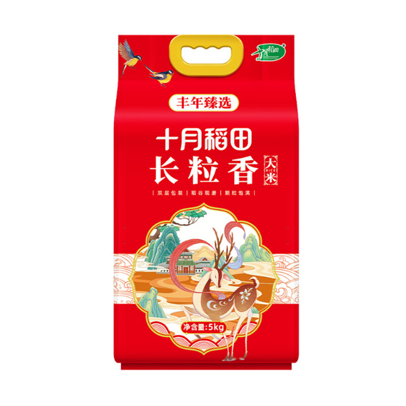 [八钢专用]十月稻田 丰年臻选长粒香大米5kg高清大图