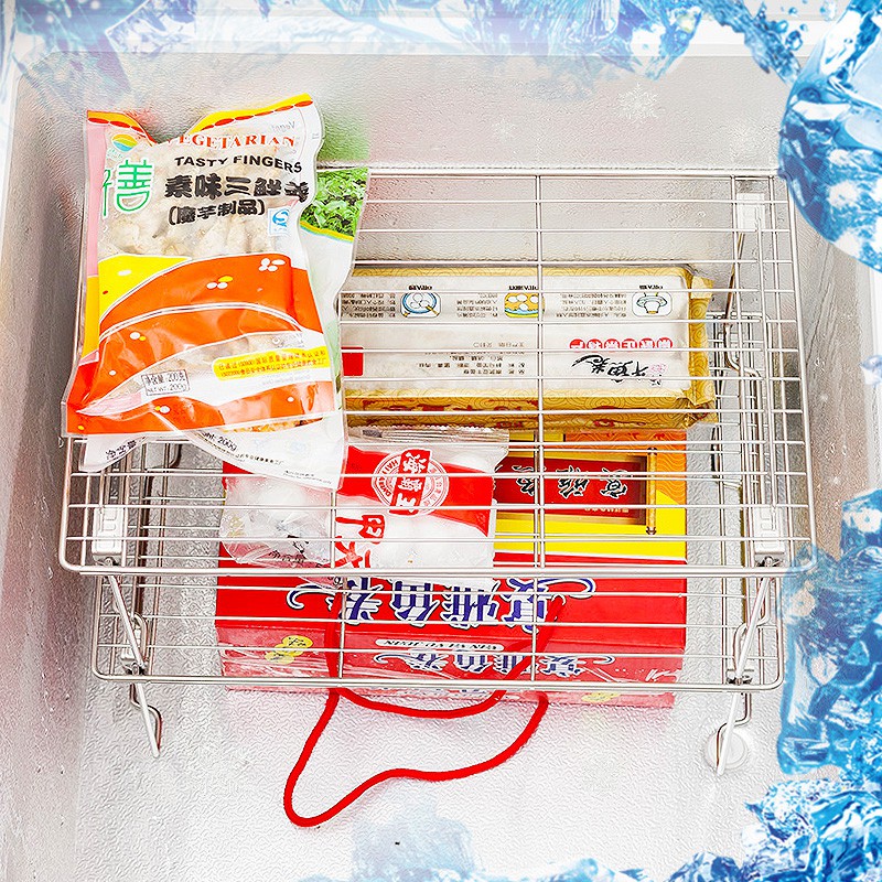 下水置物架分层不锈钢锅架橱柜多功能厨房隔层收纳架冰柜落地架收纳层架 三维工匠高清大图