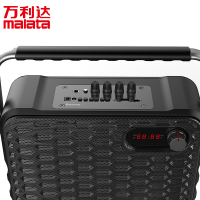 万利达(malata)Y6S 户外音响 便携广场舞音响6.5英寸手提无线蓝牙迷你移动音箱 充电带麦克风扩音器黑色