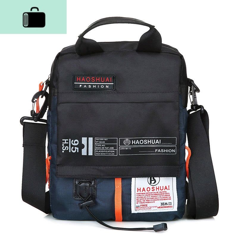 男士小背包牛津布单肩包时尚韩版潮轻便防水商务运动包斜挎包男包NEW LAKE图片