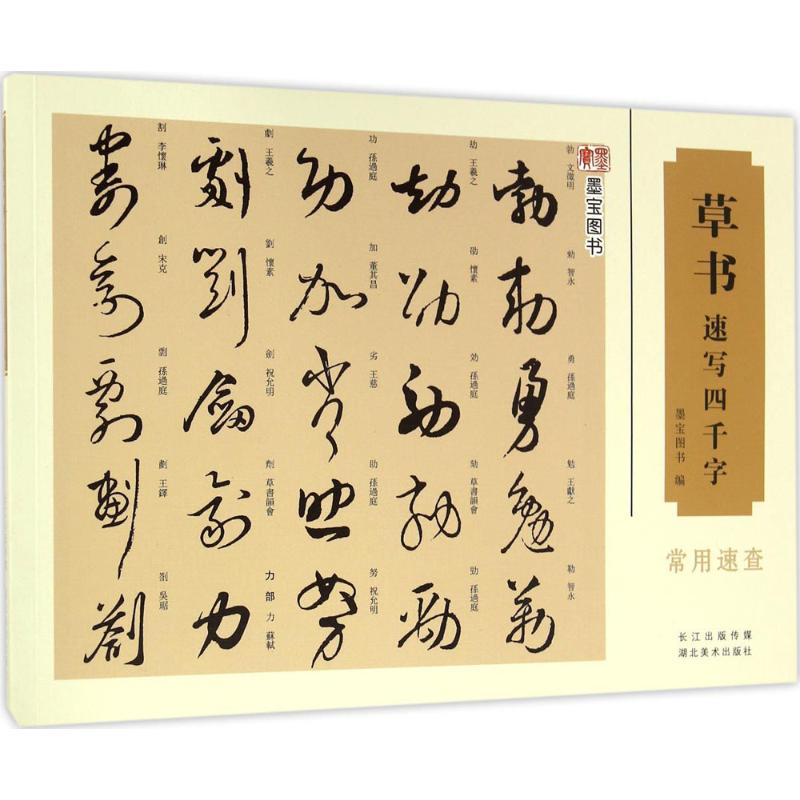 醉染图书草书速写四千字9787539483924高清大图