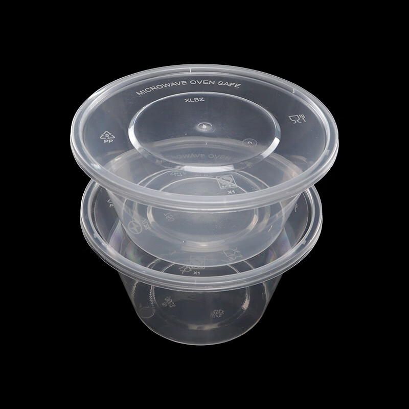 册宣 一次性饭盒 CX-FH1000大圆款 1000ml 圆形 300套/箱高清大图
