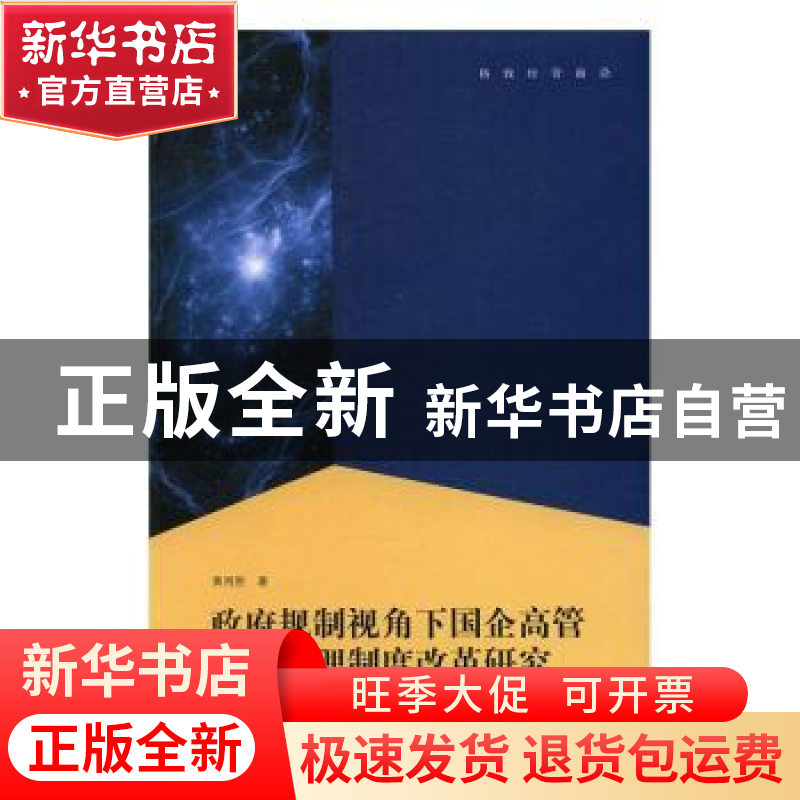 正版 政府规制视角下国企高管薪酬管理制度改革研究 黄再胜著 格高清大图