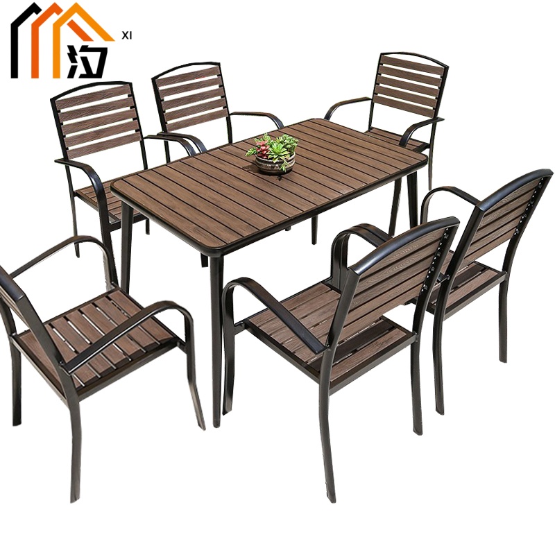 汐户外桌一桌六椅套