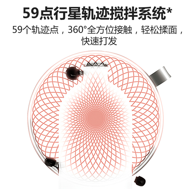 凯膳怡(KitchenAid) 4.8L抬头式厨师机5QT双碗家用小型和面机揉面搅拌机5KSM165PSC暖橘红