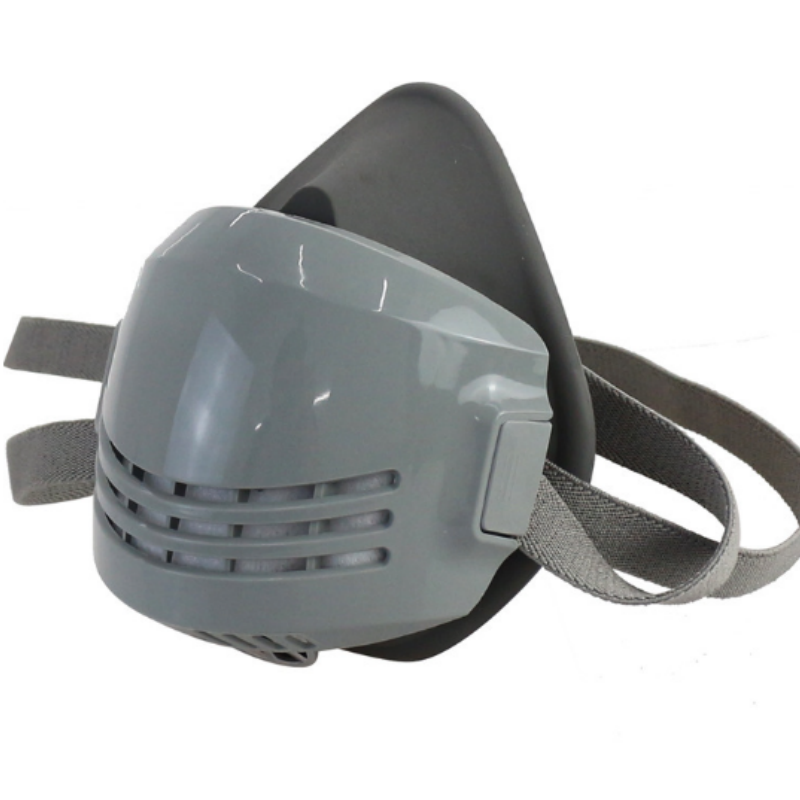 普达8012X橡胶防尘面罩自吸过滤式防颗粒物呼吸器可更换滤棉 加100片KN95滤棉高清大图