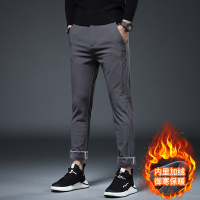 官方正品男裤休闲裤男款男士直筒宽松潮流夏季超薄款商务冰丝运动裤子加绒加厚冬季长裤 深灰(加绒款) 38（3尺1）
