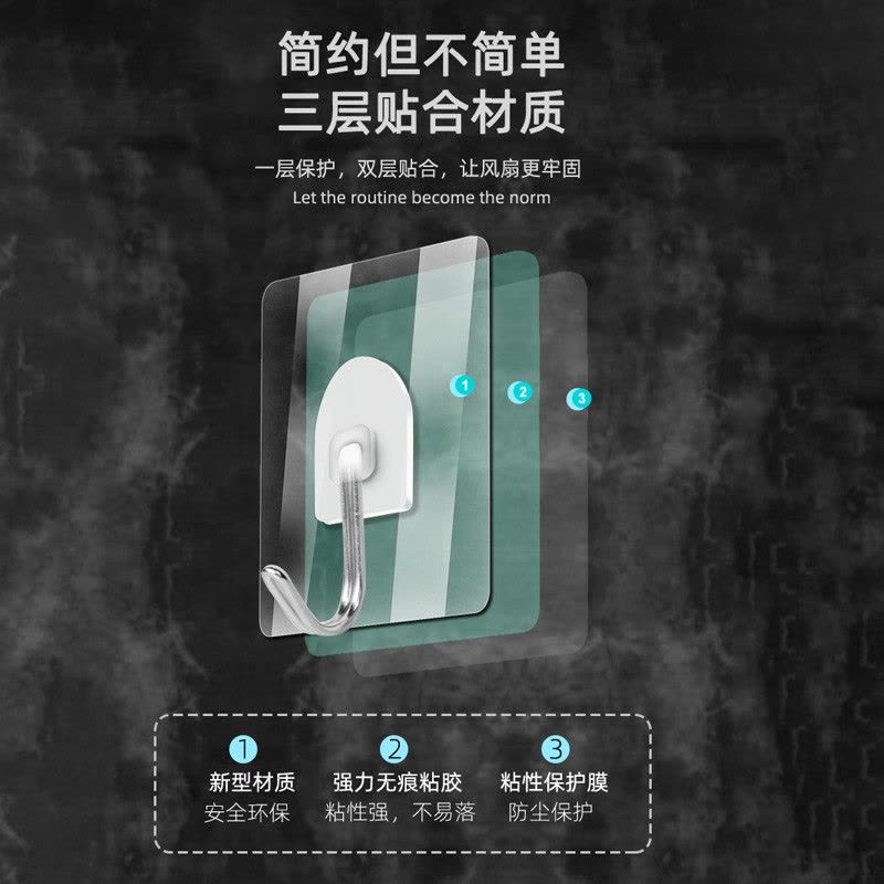 康佳电风扇软叶风扇宿舍厕所厨房卫生间免打孔小挂壁壁挂家用壁扇图片