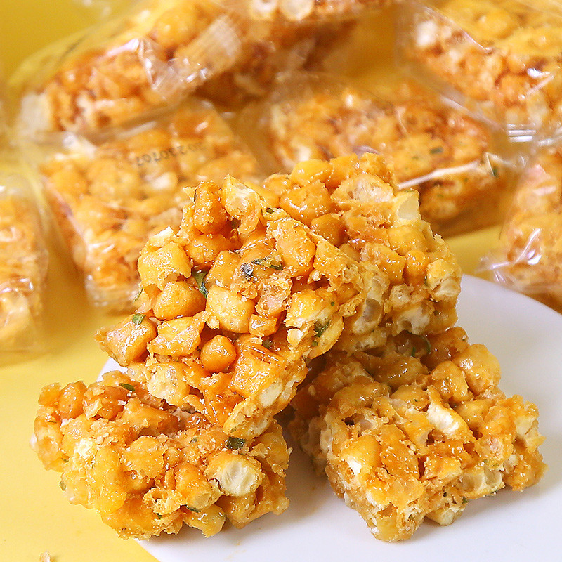 沙琪玛琪玛酥萨其马老式硬脆糕点8090爆款零食休闲小吃整箱葱香500g/箱高清大图