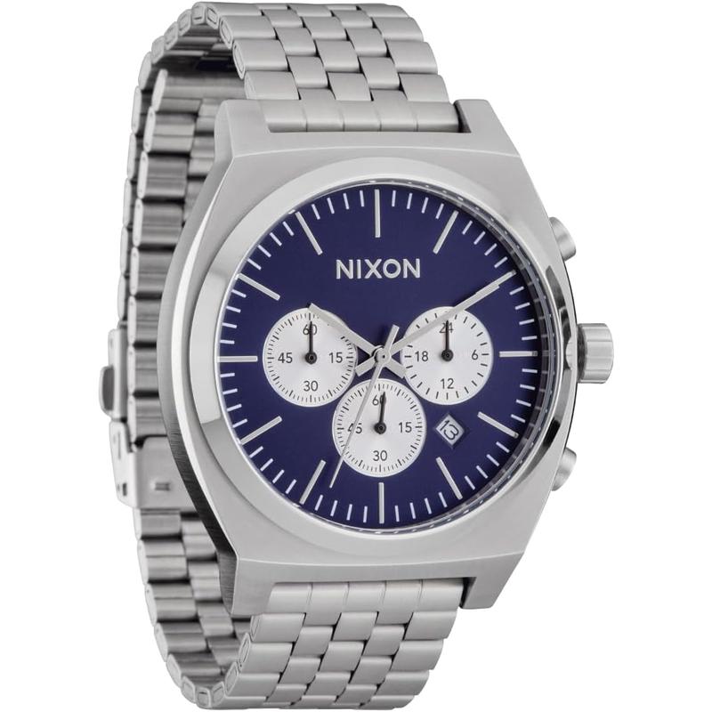 Nixon男士机械计时防水表表盘不锈钢表带高清大图