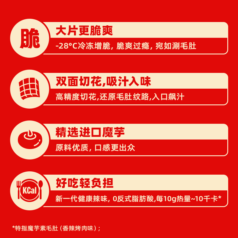 盐津铺子大魔王麻酱素毛肚20包六必居麻酱味小吃零食休闲食品解馋高清大图