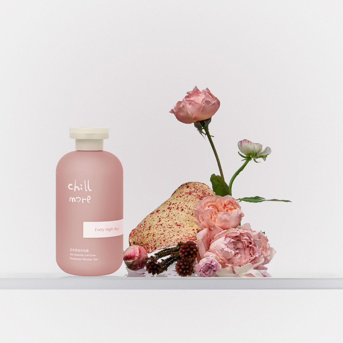 chillmore且悠香氛沐浴露(街角花摊)-300ml