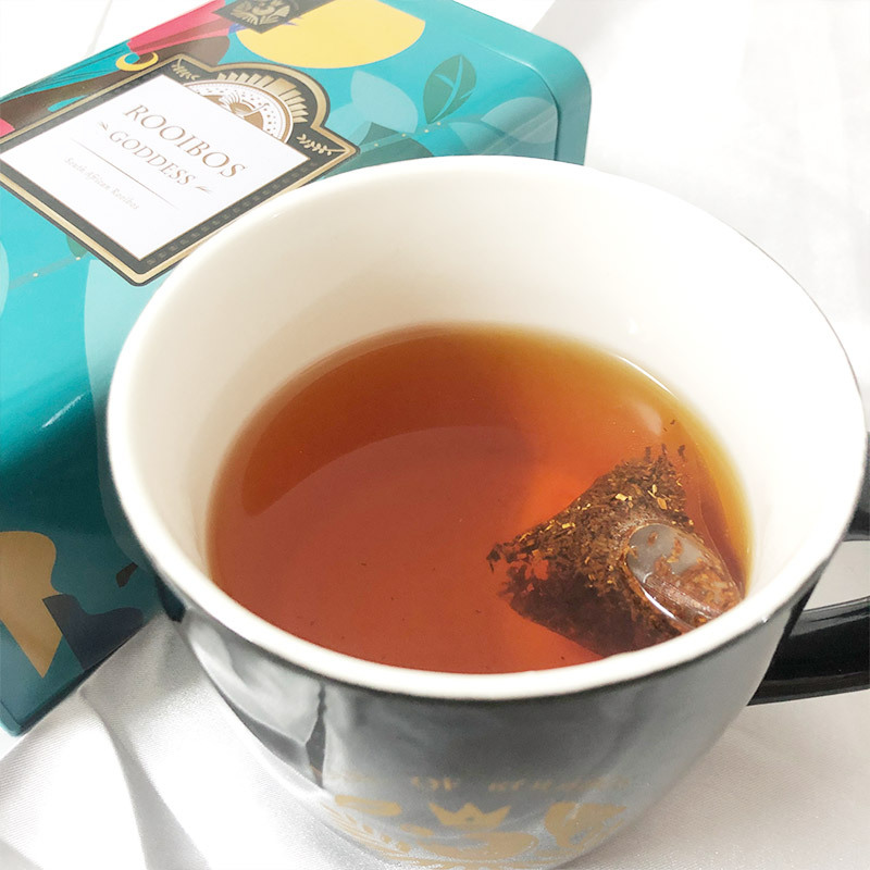 rooibosgoddess南非国宝茶金雀女神茶清香安神路易波士红茶50包罐
