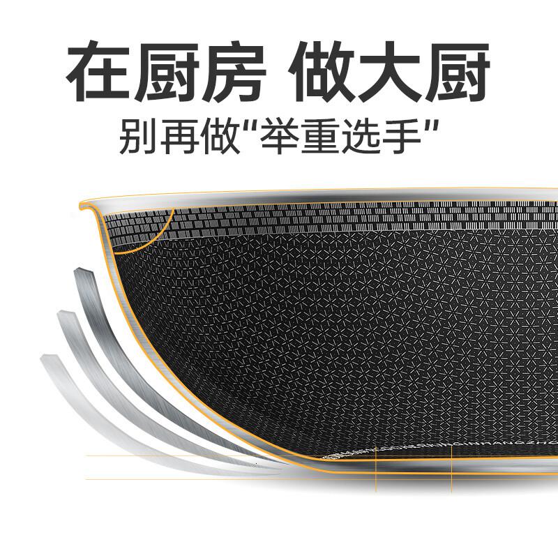 炊大皇轻悦不锈钢炒锅CG30QY30cm高清大图
