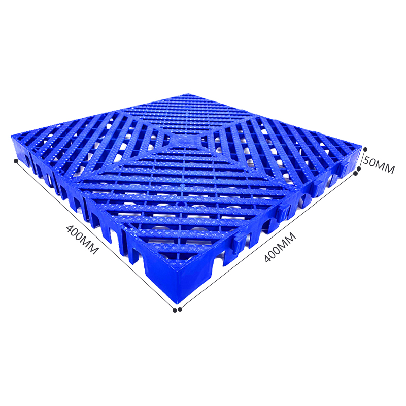 臻远 ZY3121322地格栅塑料拼接地板垫网格垫板 蓝色高清大图