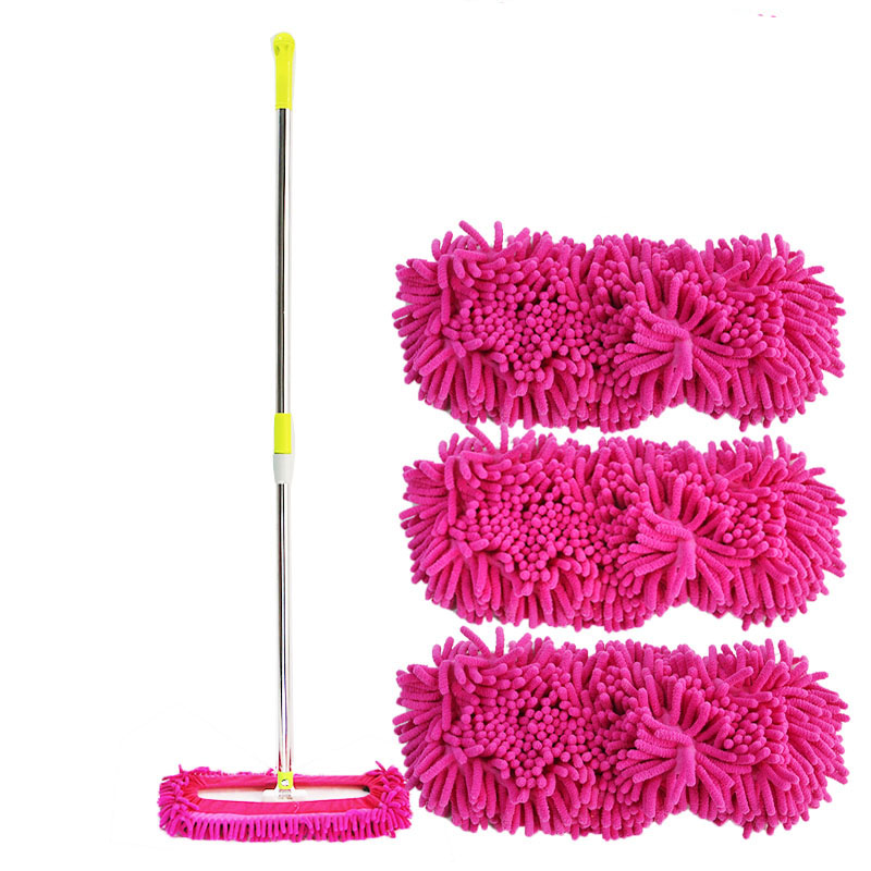 平板吸水拖把家用一拖净雪尼尔干湿两用平板拖木地板瓷砖拖地高清大图