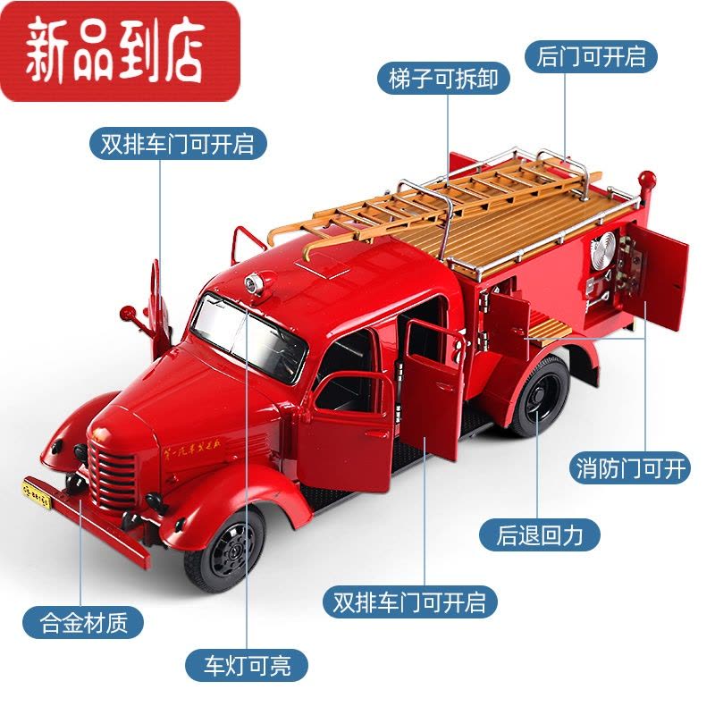 真智力1/32合金五十铃货车模型回力玩具翻斗车卡车轻货皮卡车男孩礼物车图片