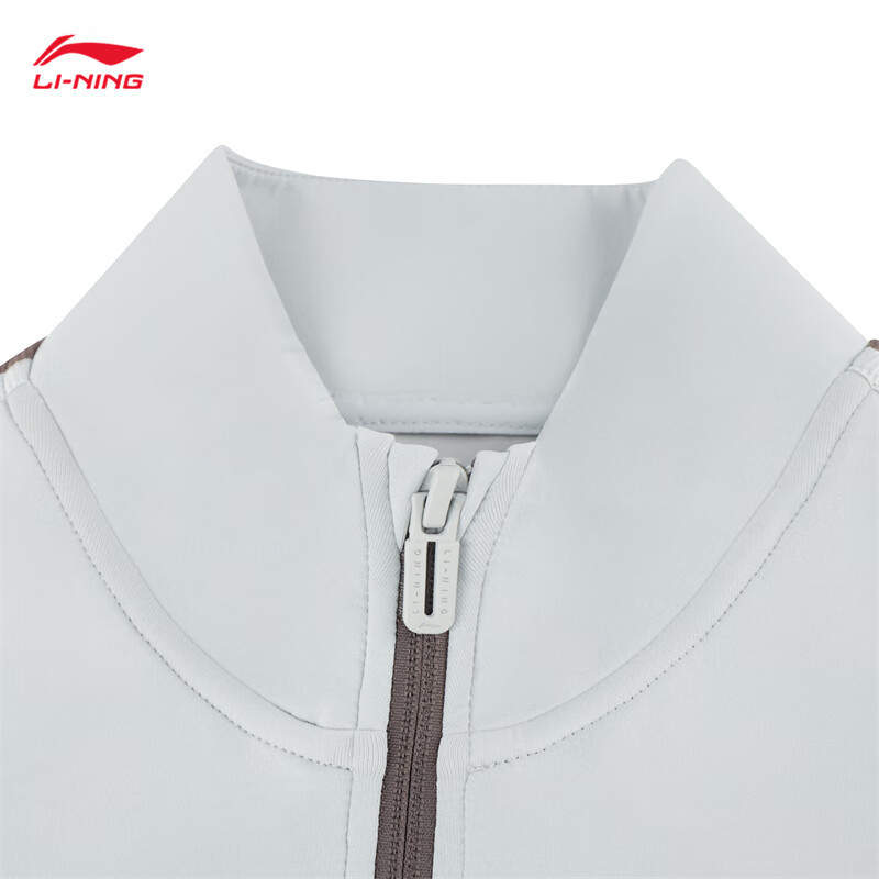 李宁(LI-NING) 男款2024开衫无帽卫衣AWDUA71-2 水滴灰 S-5XL(码数备注)