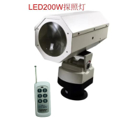 ZOATRON LED探照灯强光远程射自动巡航监狱灯 220v-200w工程款遥控探照灯