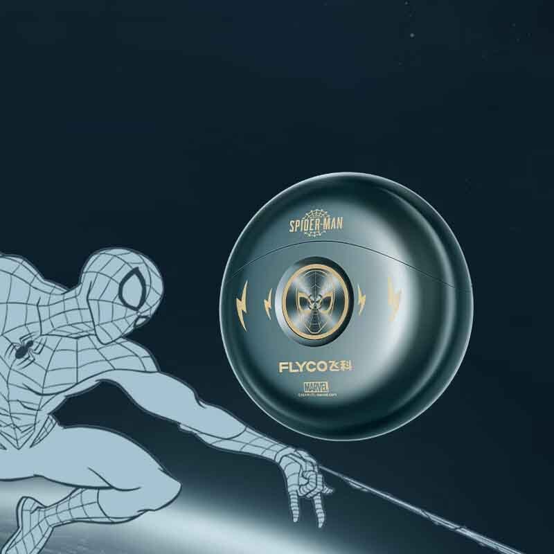 飞科(FLYCO)小飞碟男士 电动剃须刀 FS893便携刮胡刀须刨生日情人节日礼物送男友送老公-漫威蜘蛛侠IP联名款高清大图