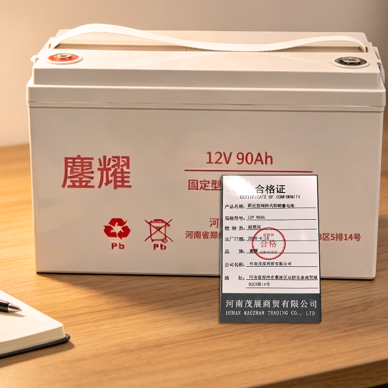 鏖耀 固定型阀控式铅酸蓄电池 12V 90Ah 块高清大图