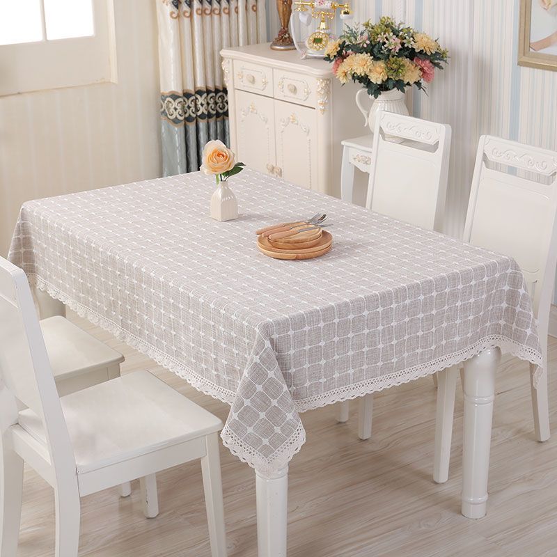 夏西--米卡 常用盖巾80*80cm 桌布布艺棉麻正方形餐桌布家用亚麻简约北欧方桌茶几布台布长方形