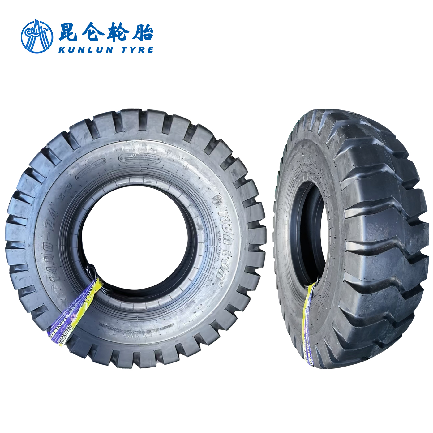 昆仑 自动化码头AGV转运车辆轮胎 14.00-24-28-KT632TL 条高清大图