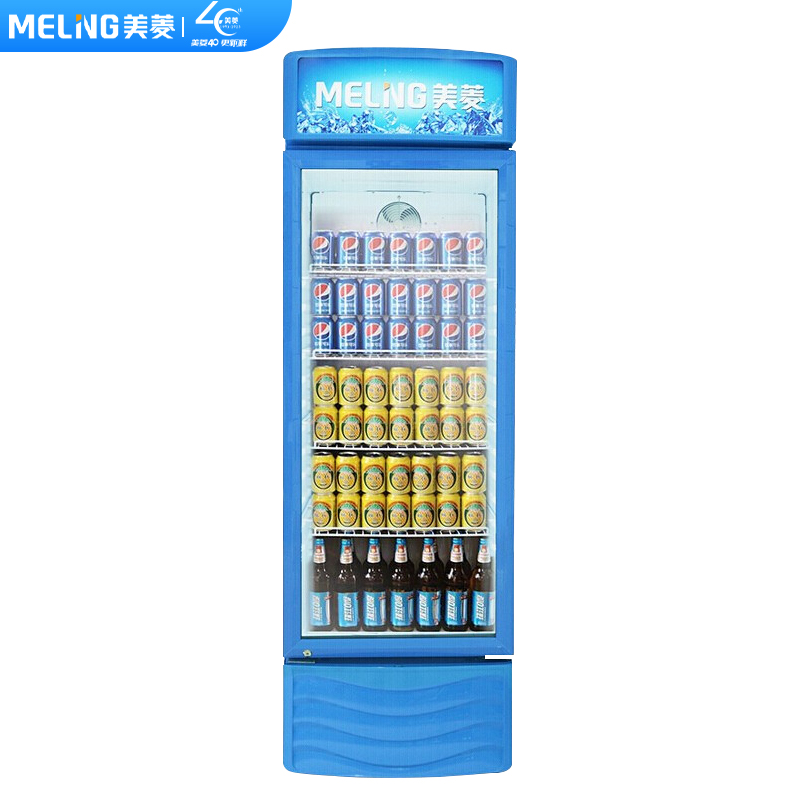 美菱(MELING)SC-318W 318升风冷 商用展示柜 立式玻璃冷藏保鲜冰柜 单门饮料啤酒酸奶蛋糕水果陈列柜冷柜高清大图