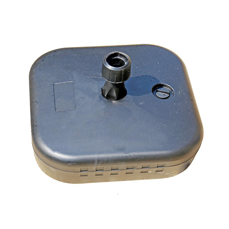 30公斤塑料注水底座户外大太阳伞广告伞旗杆底座铁四脚底座下杆高清大图