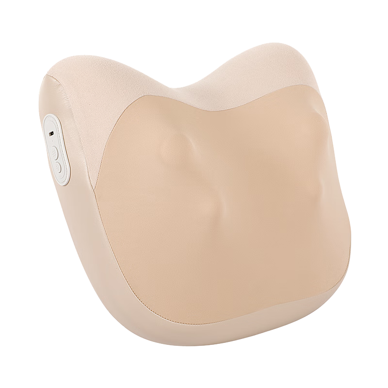 摩飞(MORPHYRICHARDS) 按摩靠垫 无线腰部按摩仪器背部腿部颈椎按摩器MR7006-A米色(精灵枕)