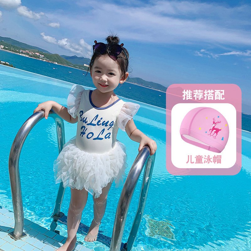 儿童泳衣女连体2021新款洋气女孩可爱裙婴幼儿宝宝泡温泉中小童