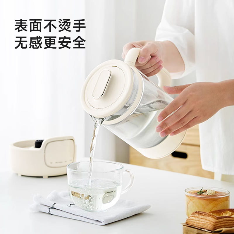 康佳(KONKA) 双层中空柔音结构1L养生壶 KYSH-1012E 白色高清大图