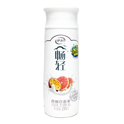 伊利畅轻风味发酵乳(西柚百香果)215g