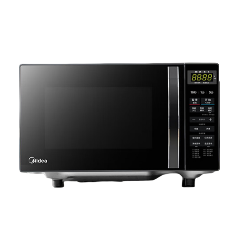 美的(Midea)M1-L201B 微波炉 20升 微波炉烤箱一体机 光波加热 钻石背板