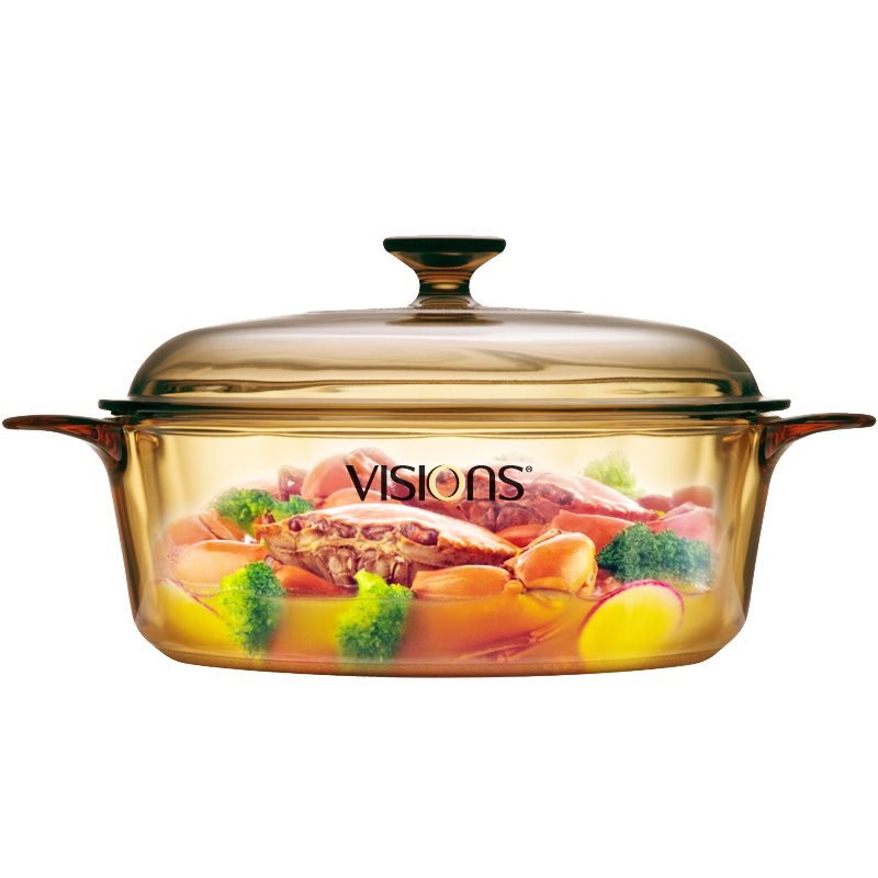 康宁(VISIONS) 3.25L晶彩透明锅烹饪餐具 VS-32-E-LCL/ZK