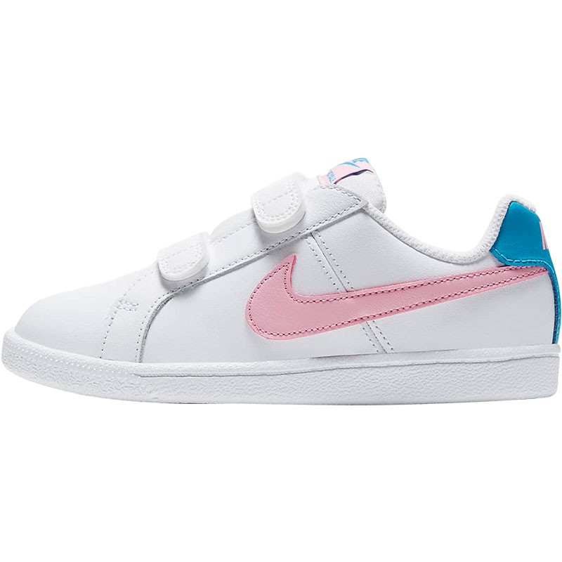 nike耐克courtroyale儿童中童大童魔术贴板鞋休闲鞋833536107z